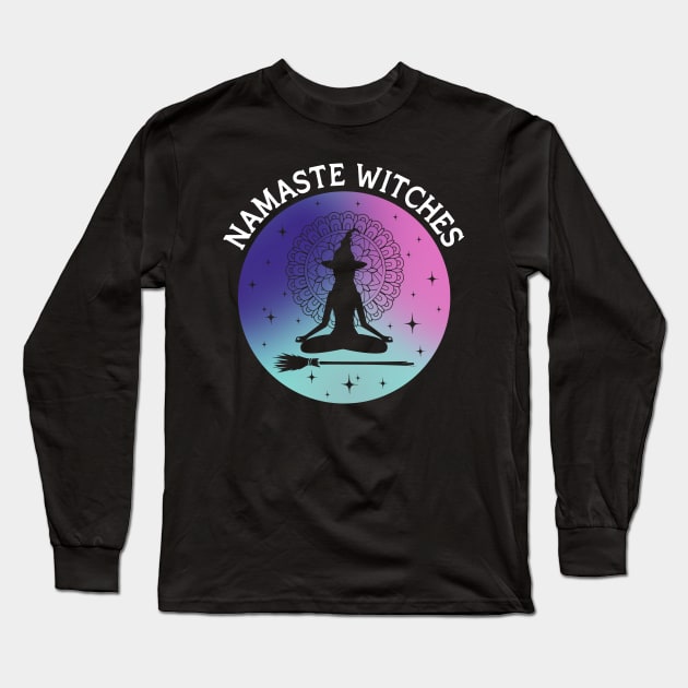 Namaste Witches Long Sleeve T-Shirt by Teewyld